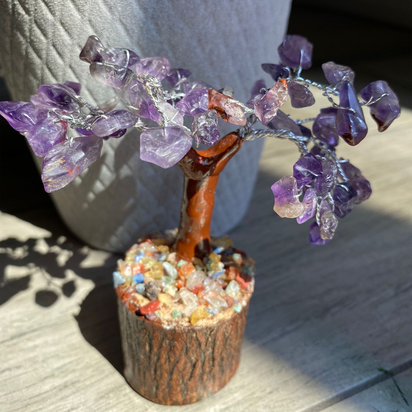 Amethyst Crystal Petite Bonsai Tree